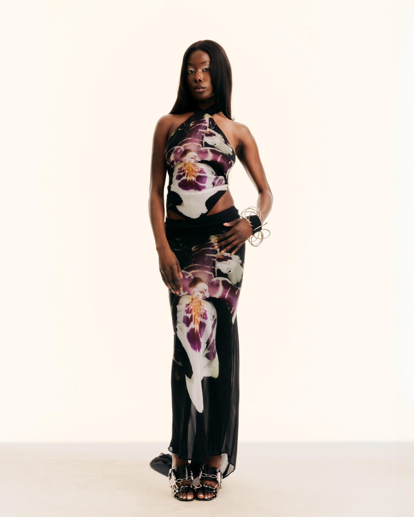 Purple Orchid Maxi Skirt