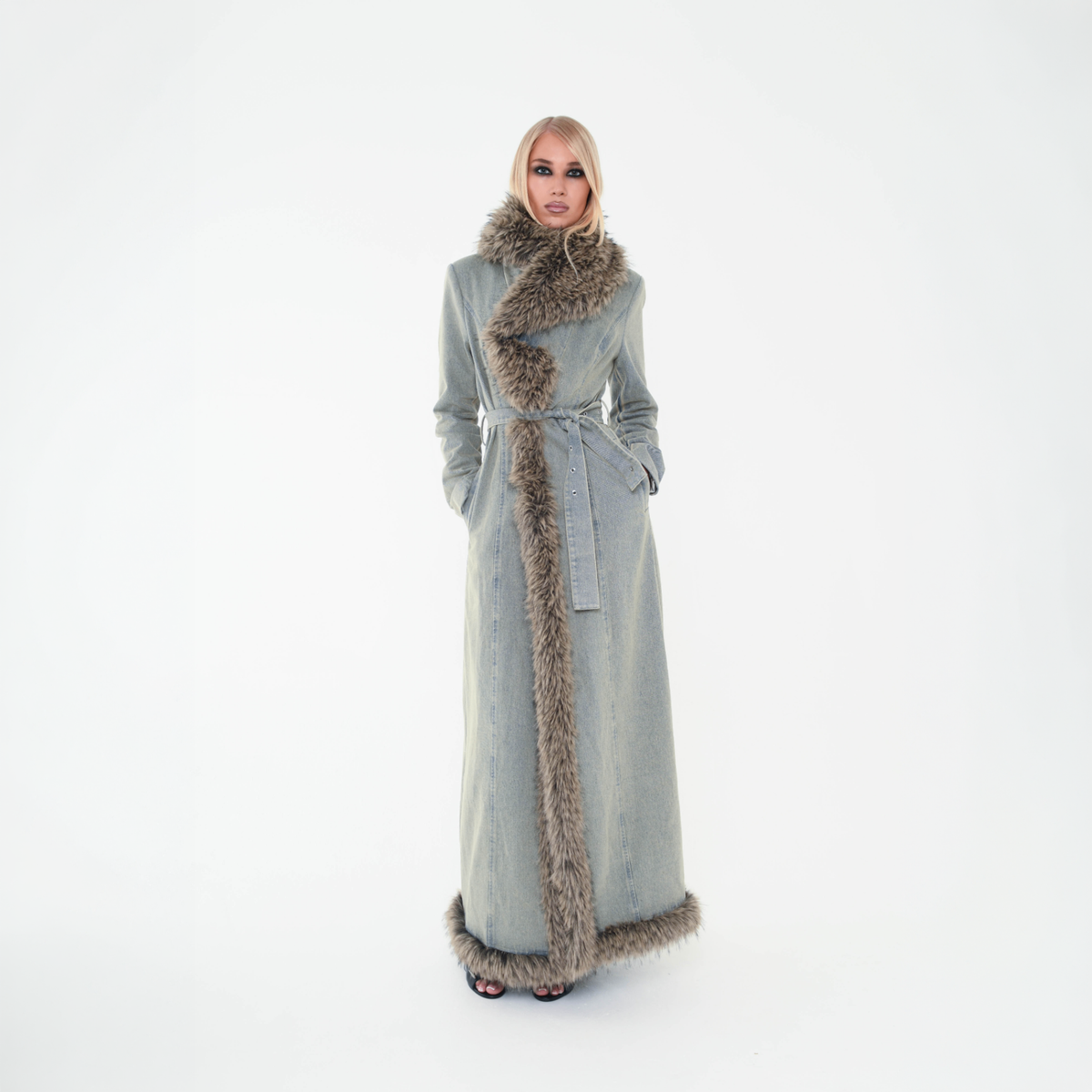 Denim Trench Coat