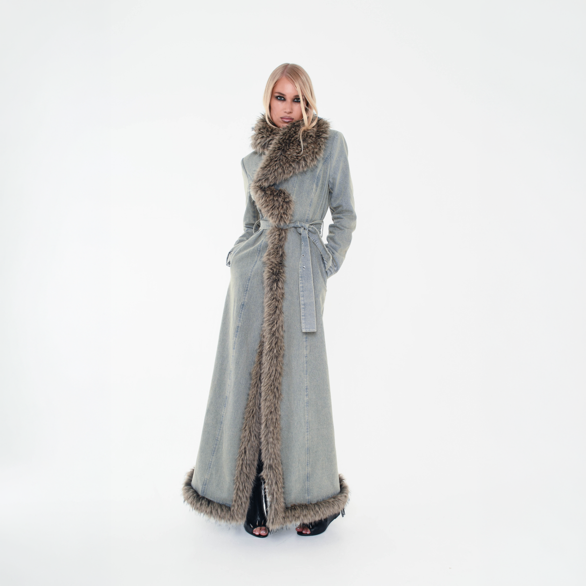 Denim Trench Coat