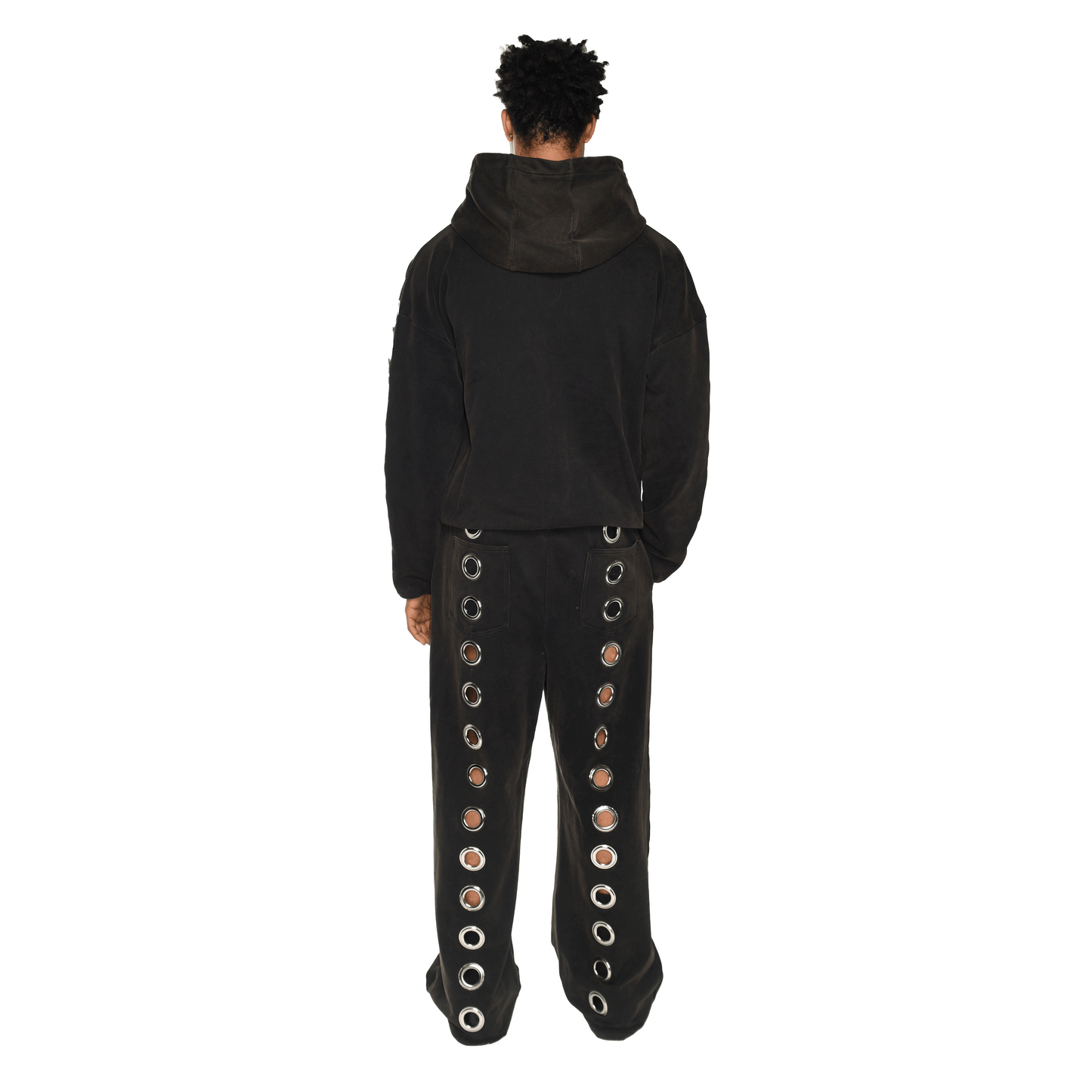 Eyelet Tracksuit Top Brown