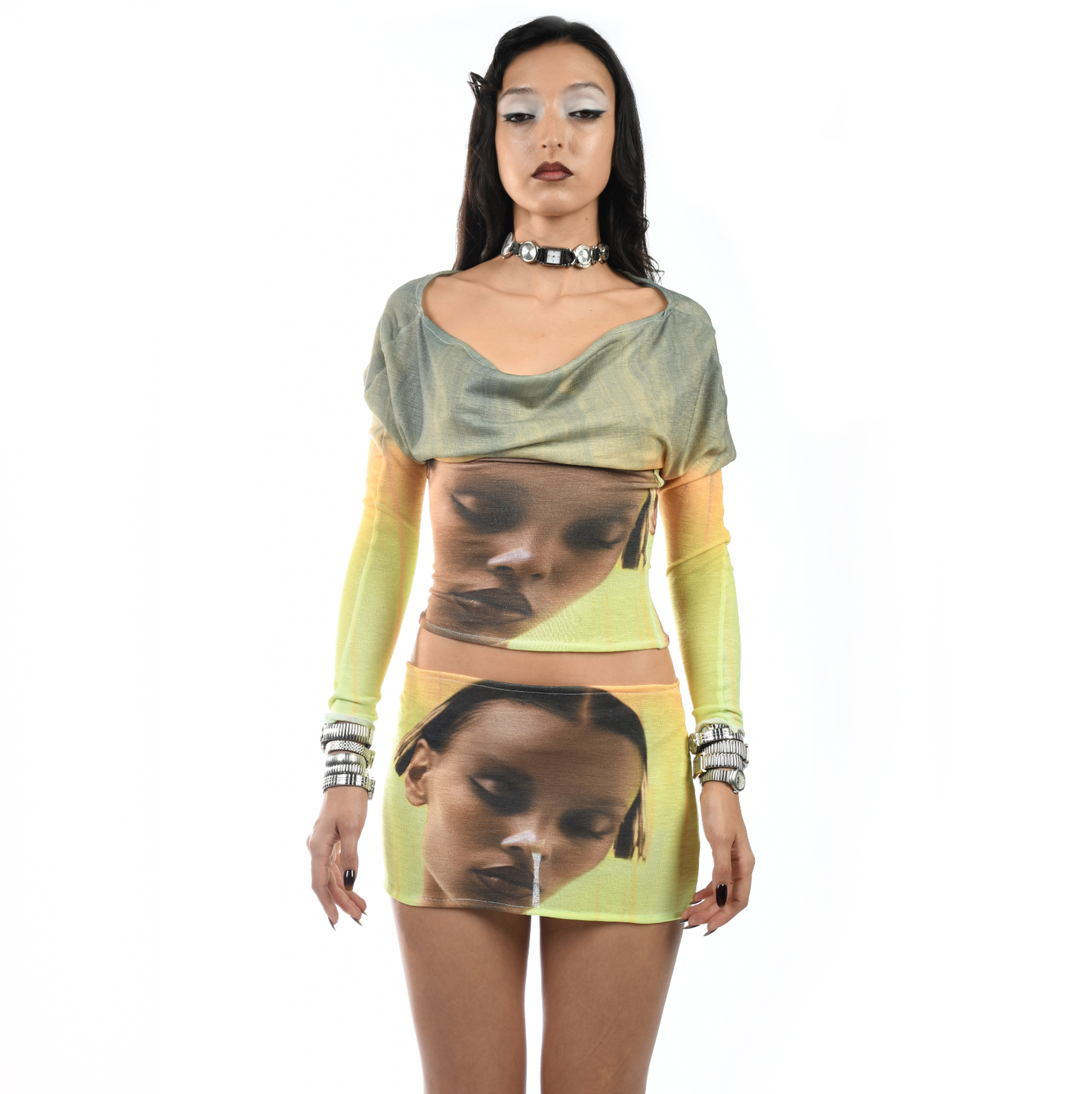 Lillie Mini Skirt Green