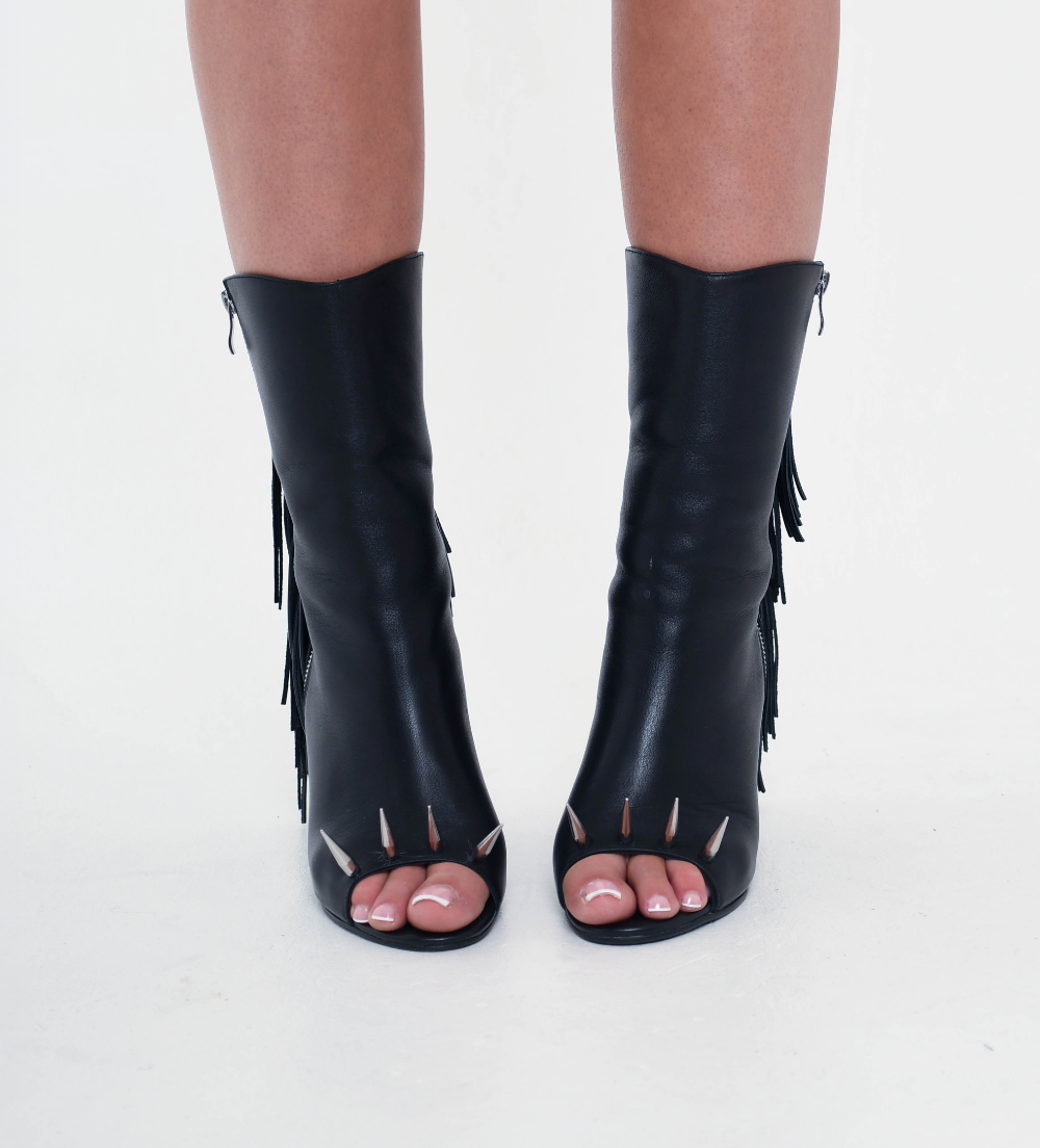 Fringe Spike Boots