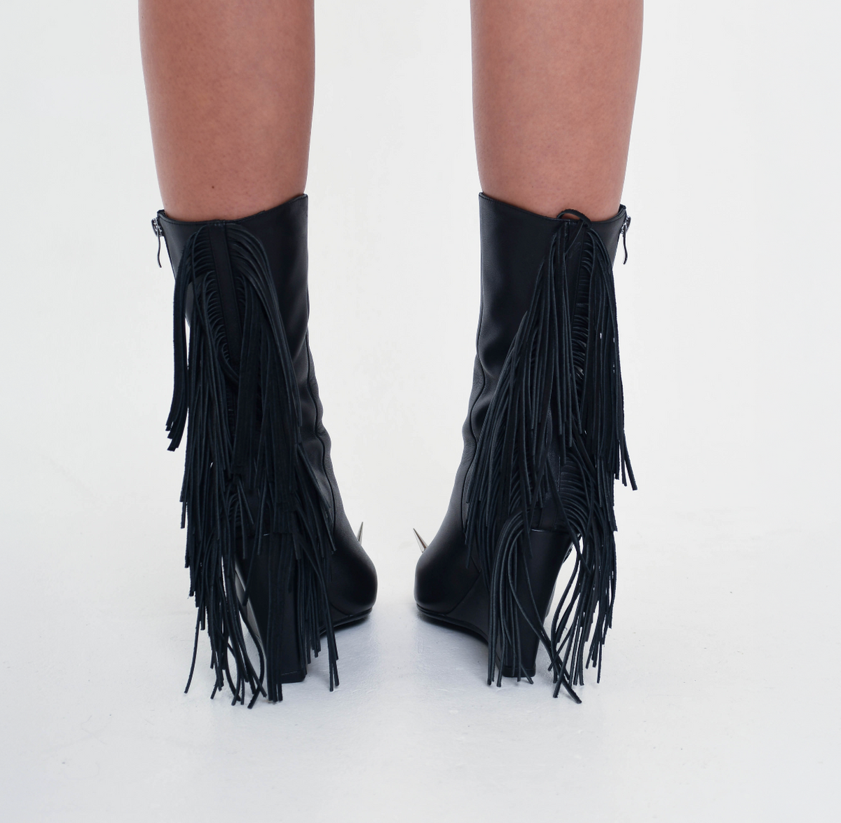 Fringe Spike Boots