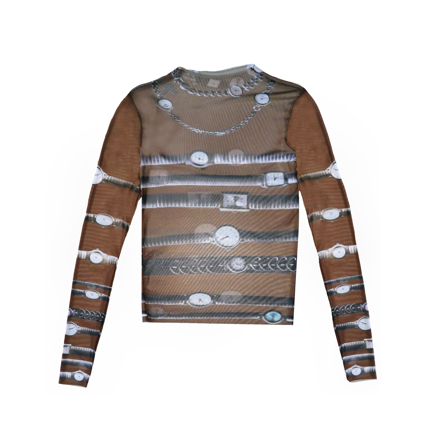 Mesh Watch Long Sleeve Top