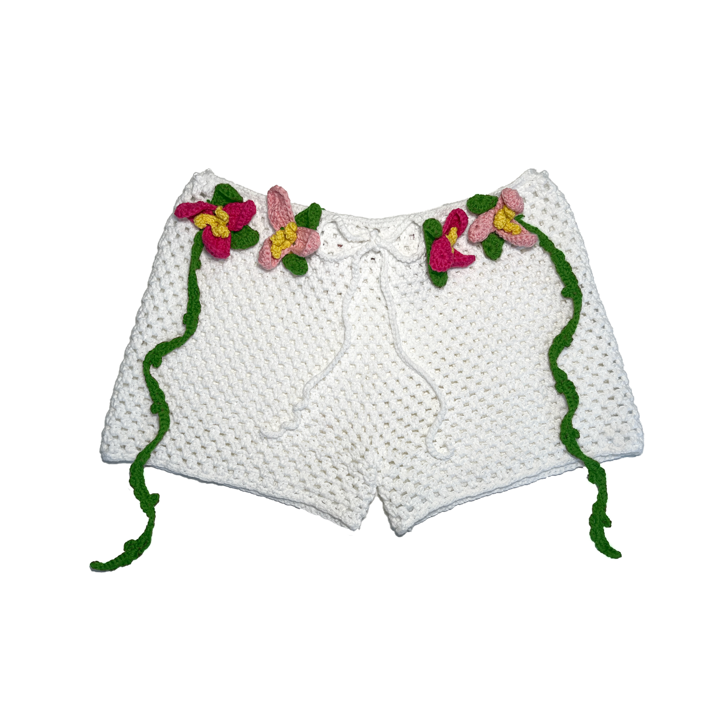 Flower Crotchet Shorts