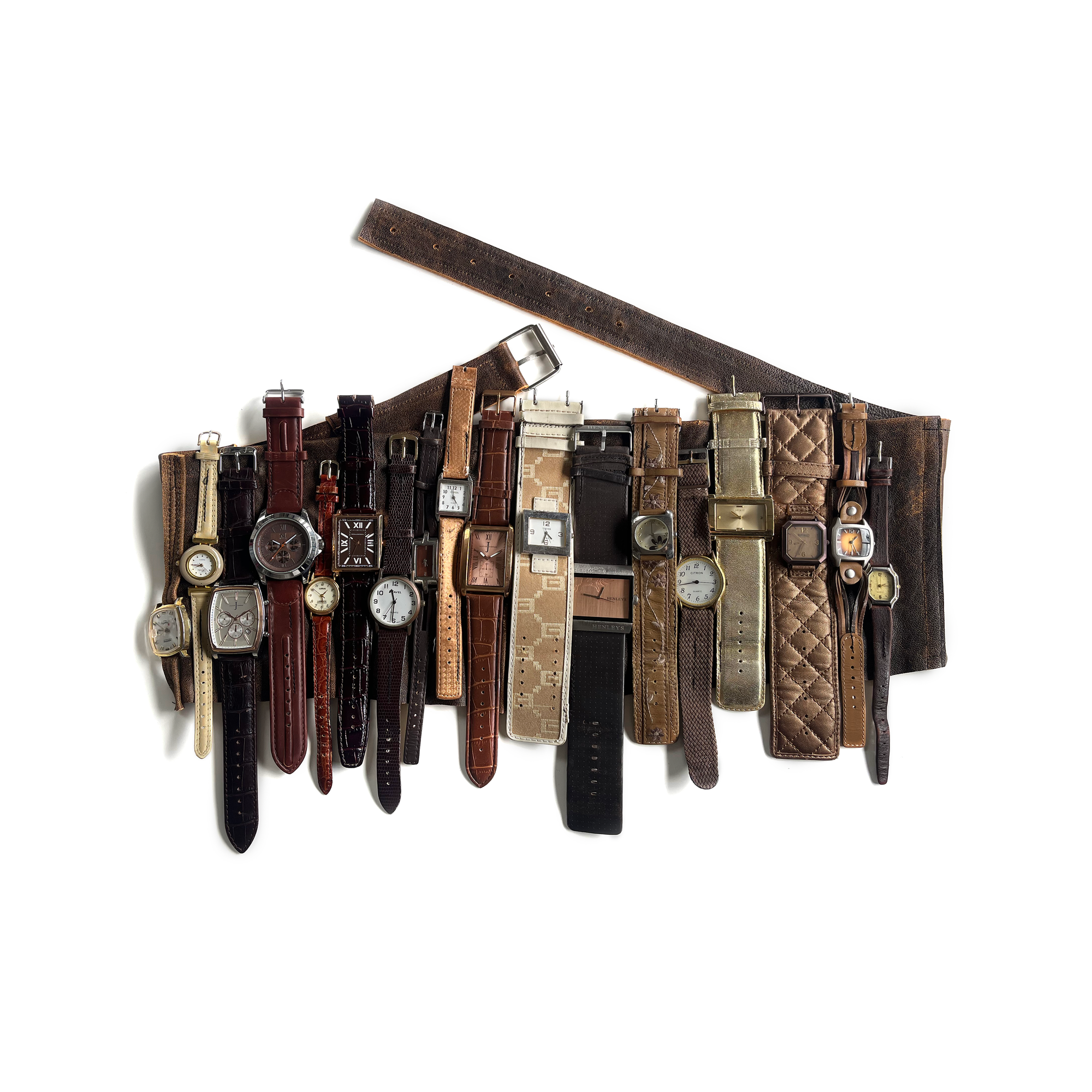 Up cycled Watch Belt Skirt