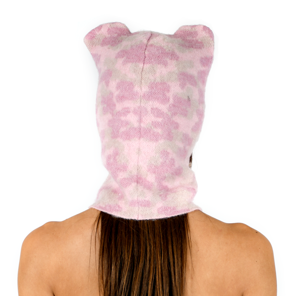 Fluffy Bear Hat Pink