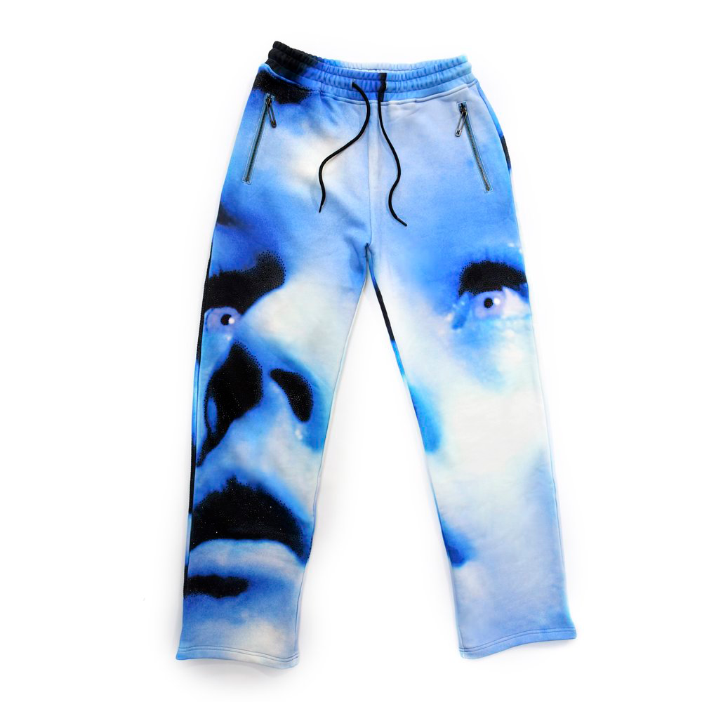 Blue tracksuit bottoms shop