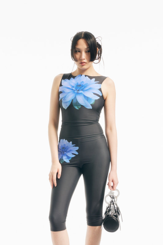 Tank Top in Blue Floral