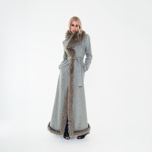 Denim Trench Coat