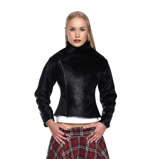 Western Biker Fur Jacket