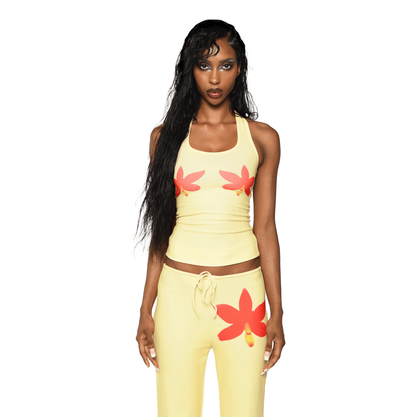 Red Orchid Racer Back Vest