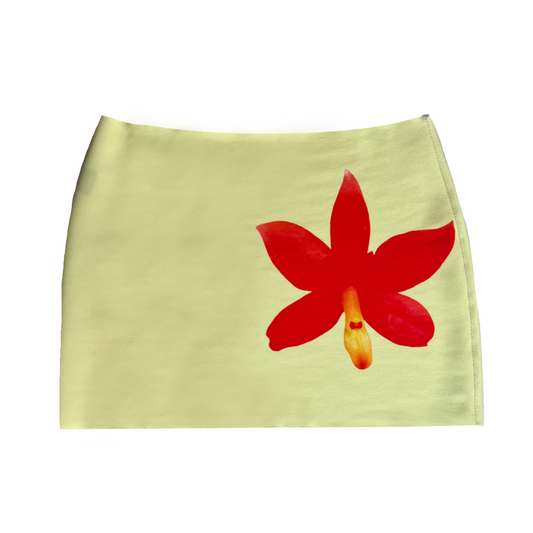 Red Orchid Mini Skirt
