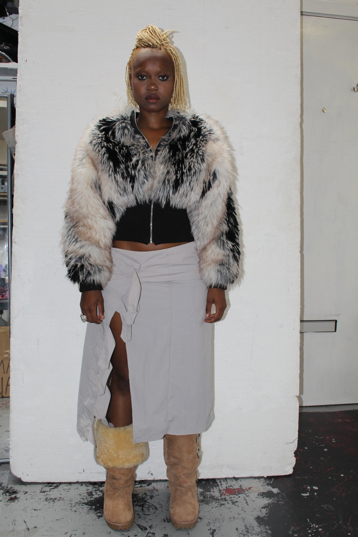 Faux Fur Bomber Jacket