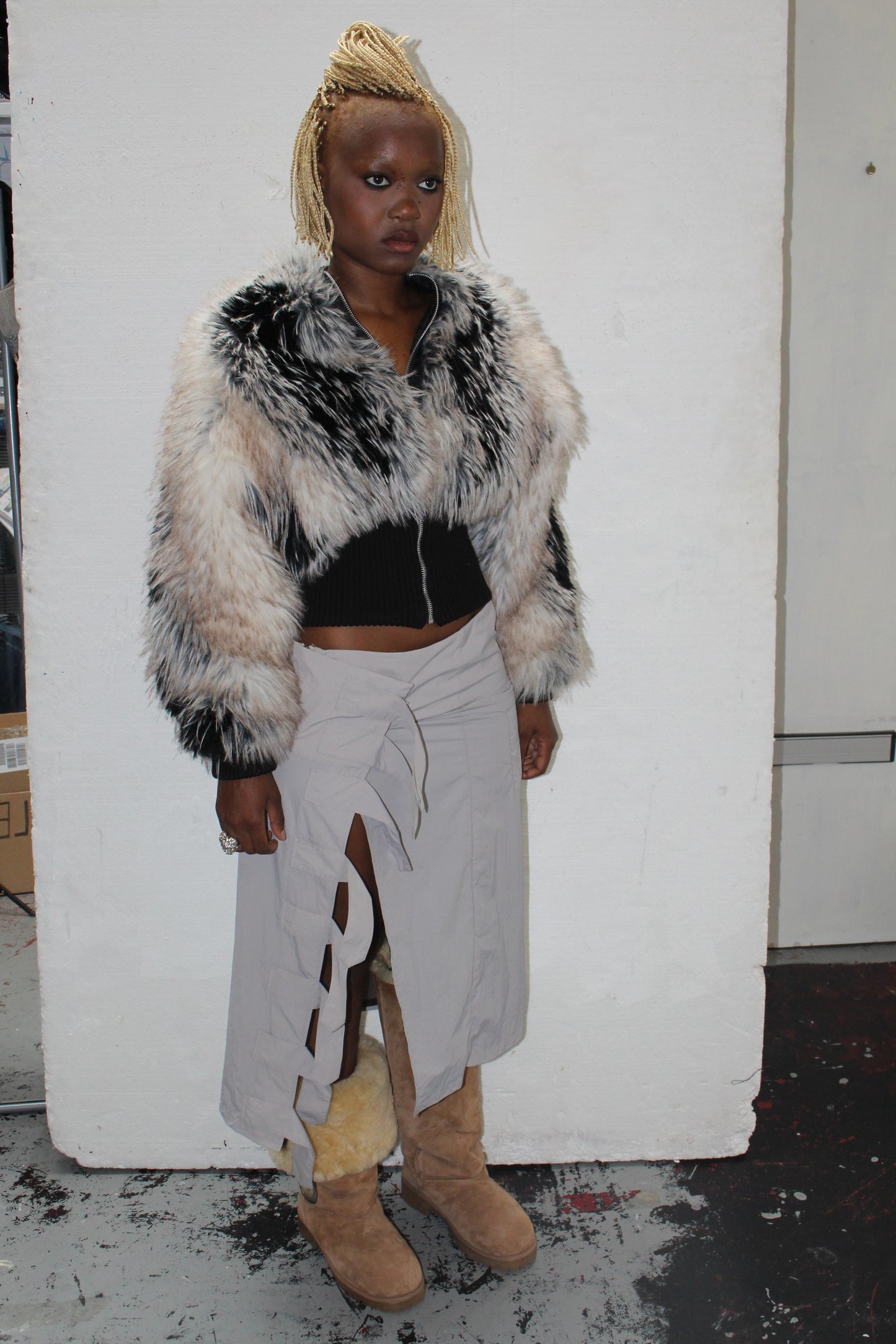 Faux Fur Bomber Jacket
