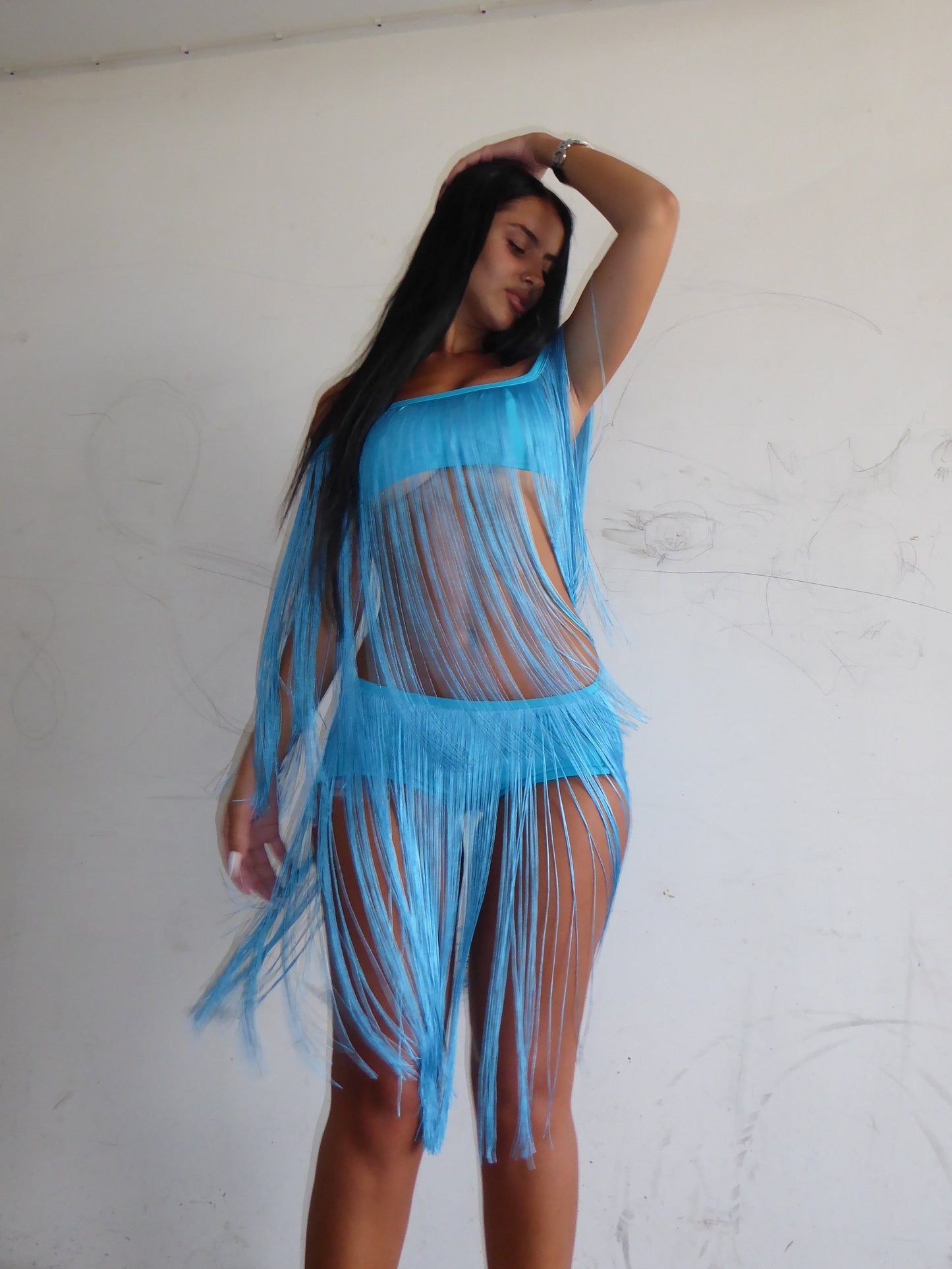 Long Fringe Hot Pants