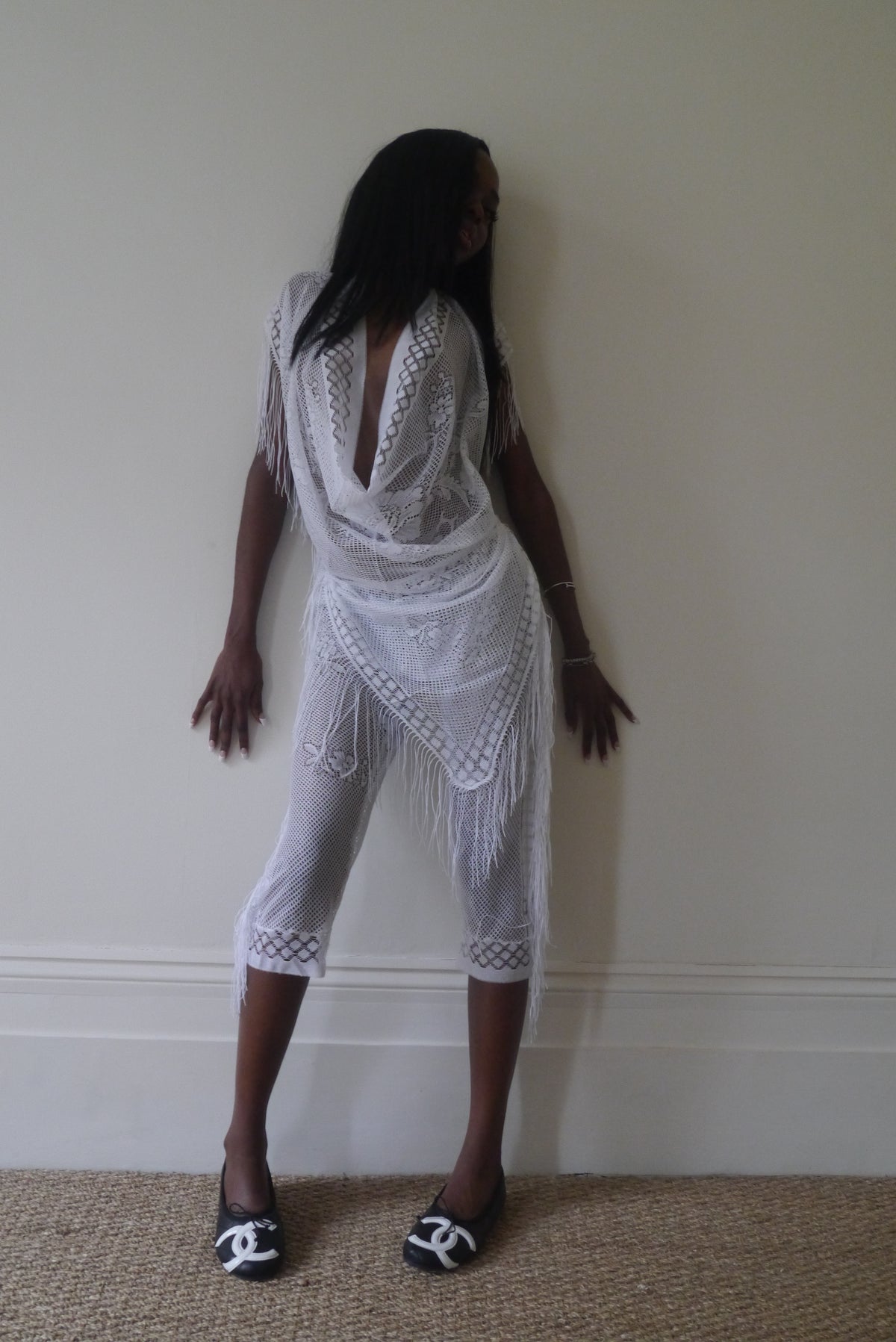 Upcycled Lace Shawl Top
