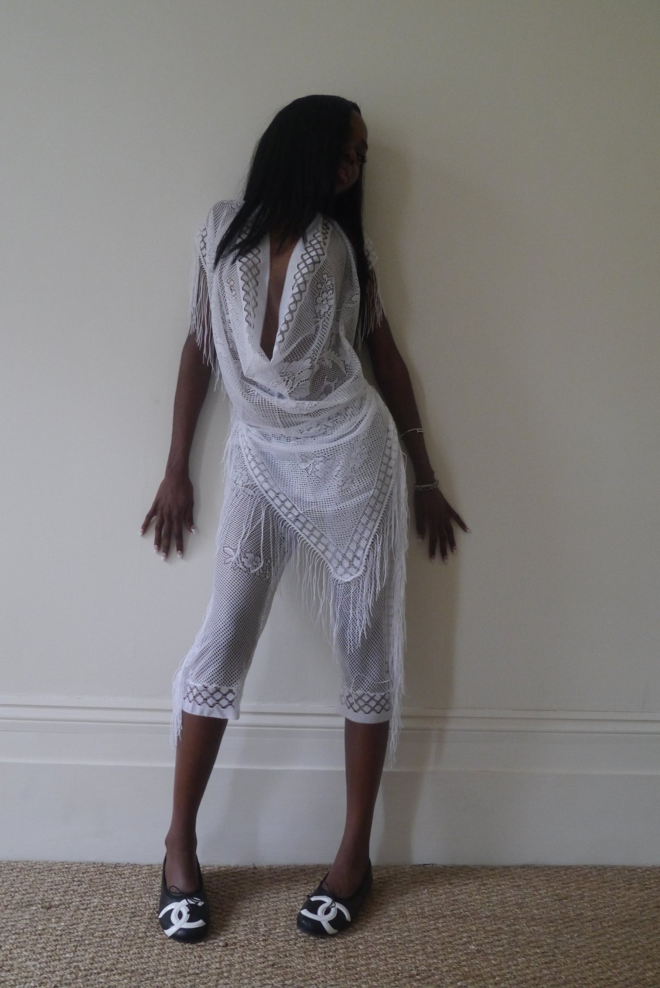 Upcycled Lace Shawl Top