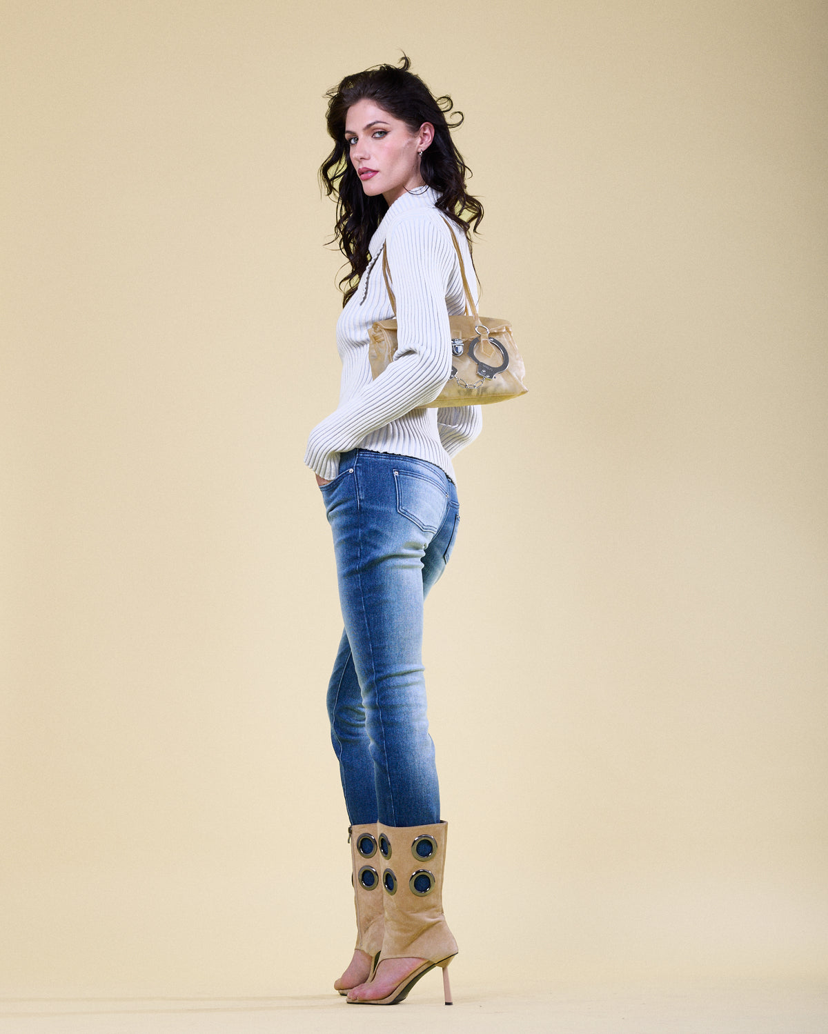 Rib Knit Zip Jacket